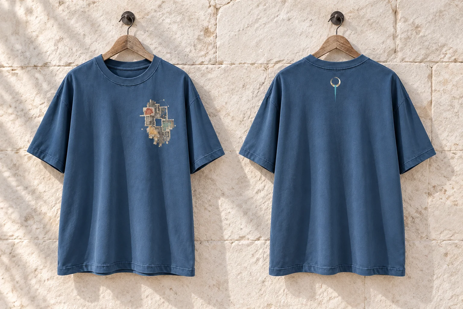 Night Map of the Terrace Houses · Hanging · front and back