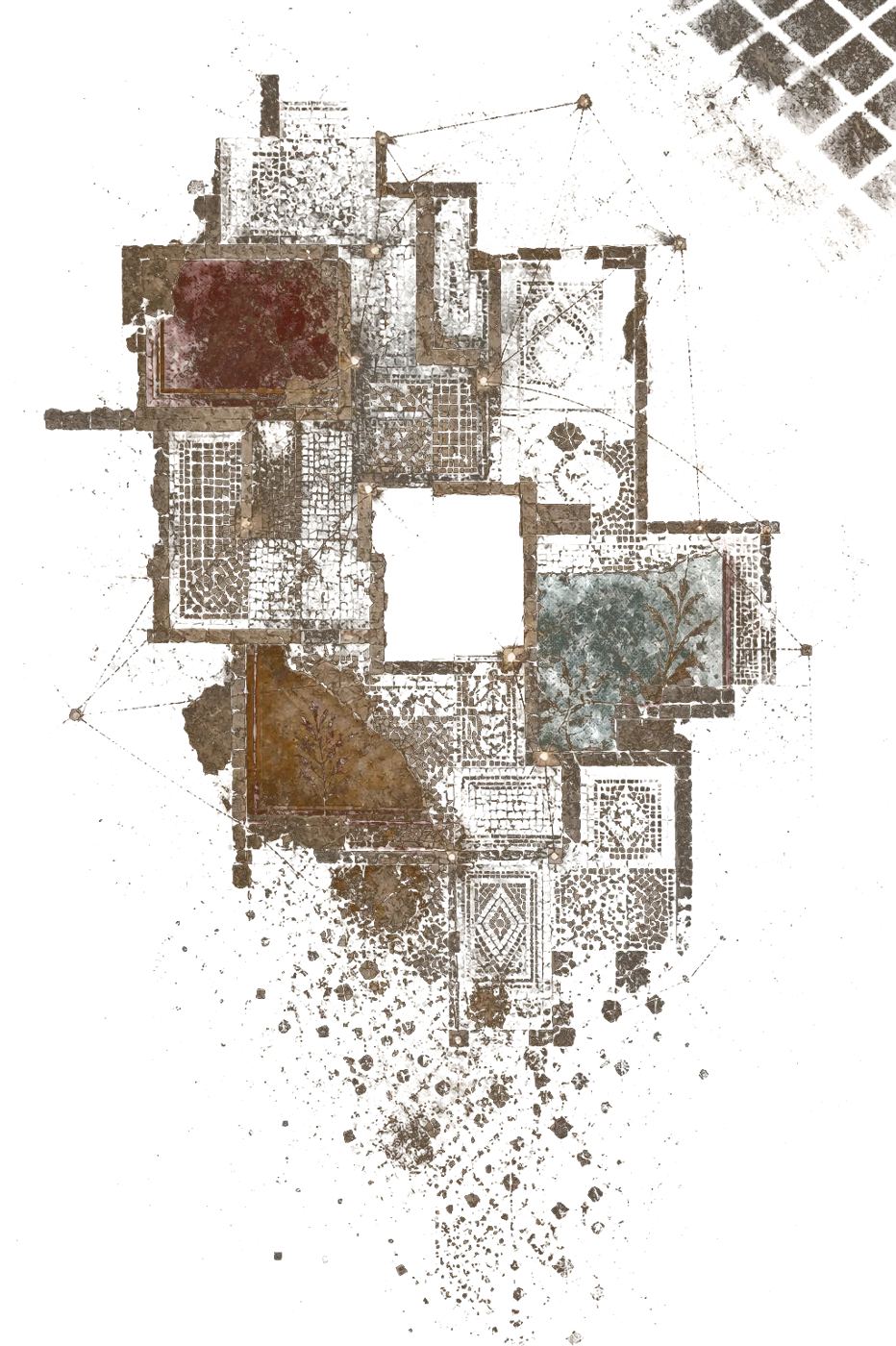 Night Map of the Terrace Houses front print