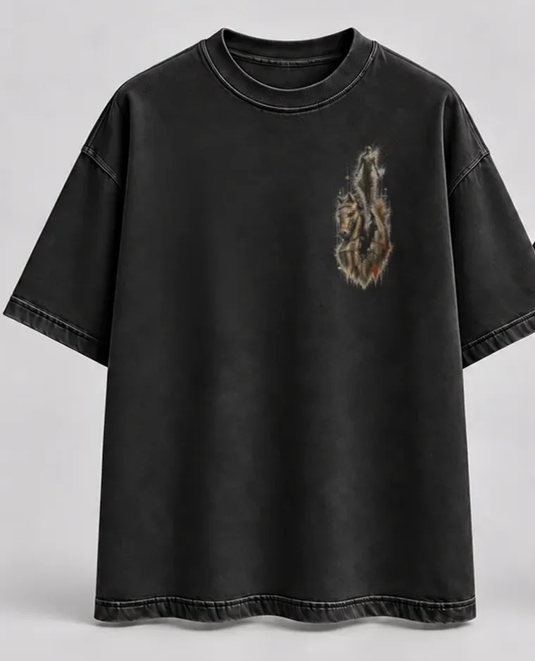 Washed Black T-shirt — The Human Inside the Horse